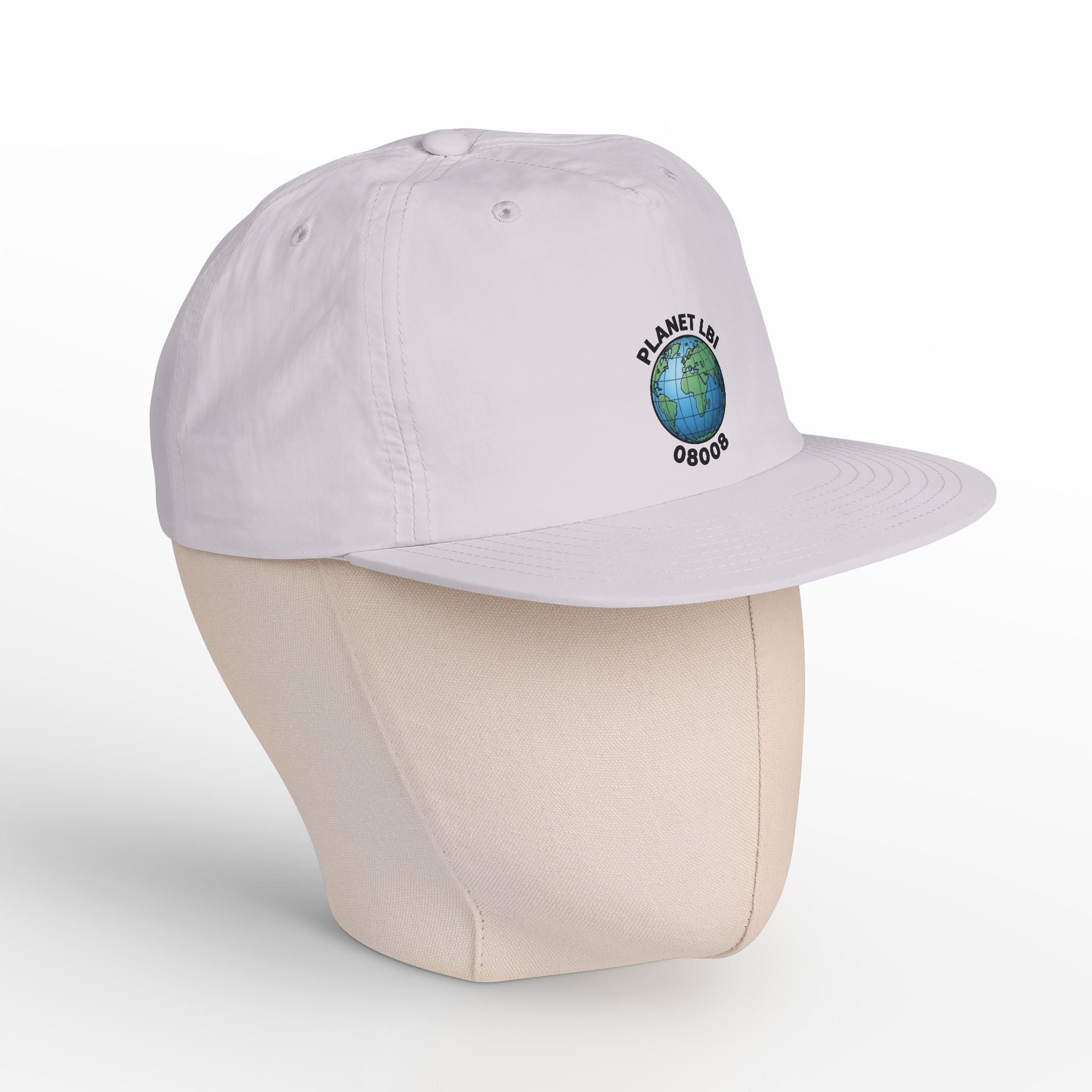 Surf Cap — 'Planet LBI ' Embroidered Globe Baseball Hat