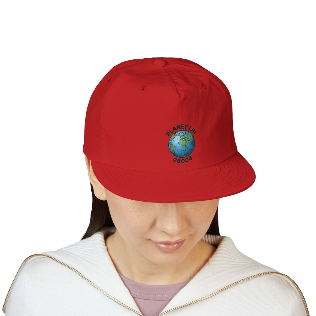 Surf Cap — 'Planet LBI ' Embroidered Globe Baseball Hat