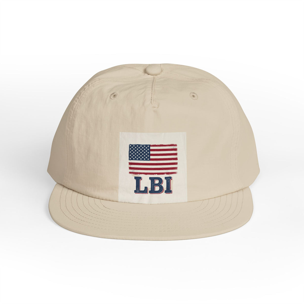 AMERICAN FLAG LBI  Embroidered Globe Baseball Hat