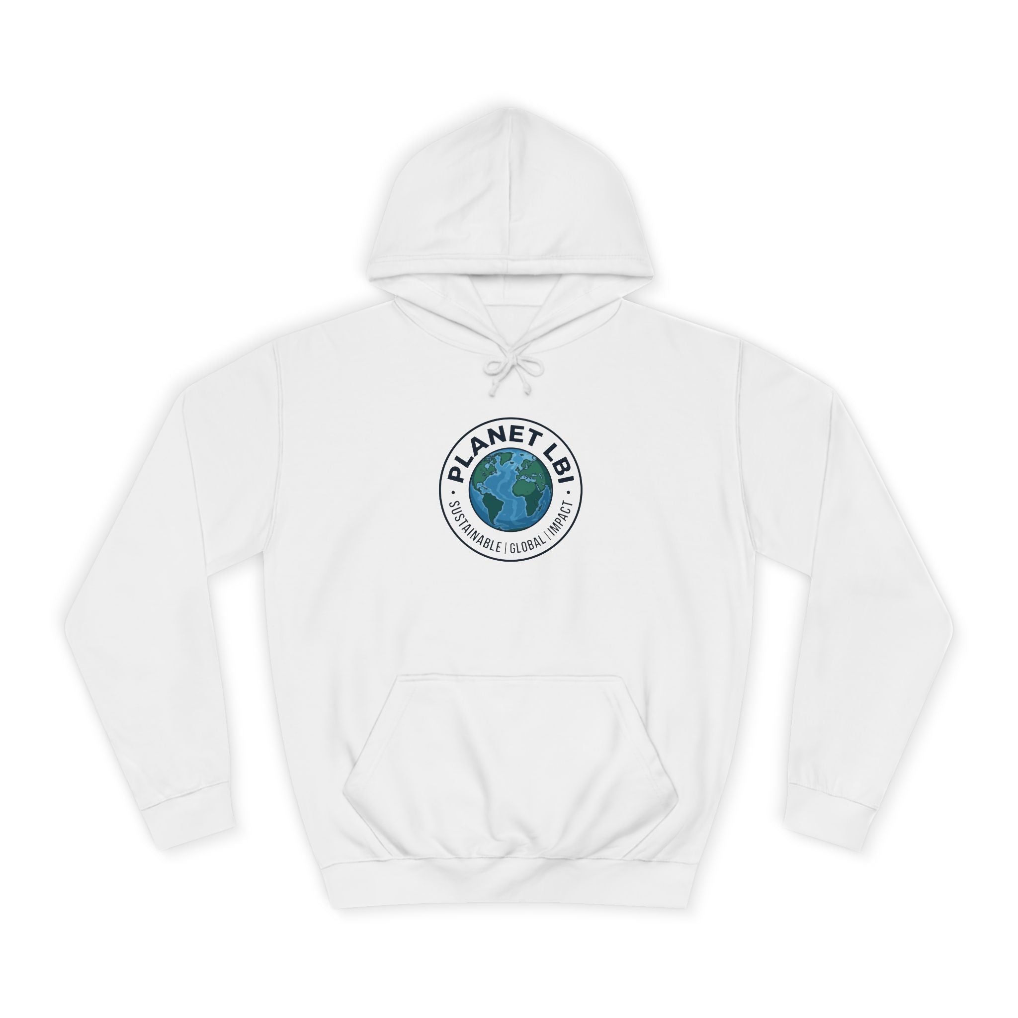 Planet LBI Hoodie — Earth Graphic Eco-Friendly Sweatshirt