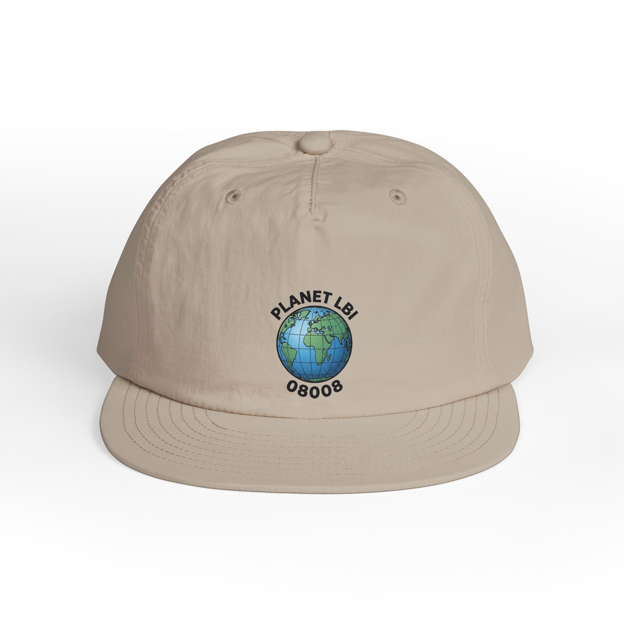 Surf Cap — 'Planet LBI ' Embroidered Globe Baseball Hat