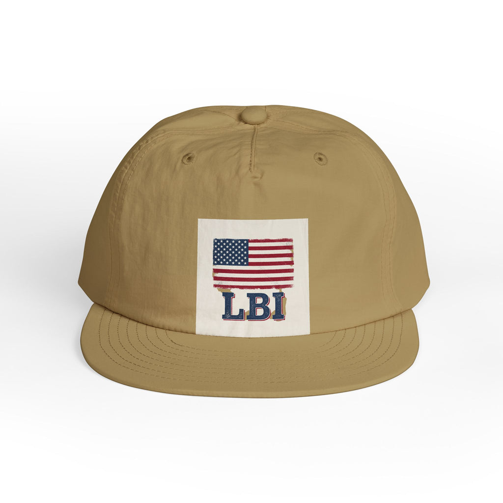 AMERICAN FLAG LBI  Embroidered Globe Baseball Hat