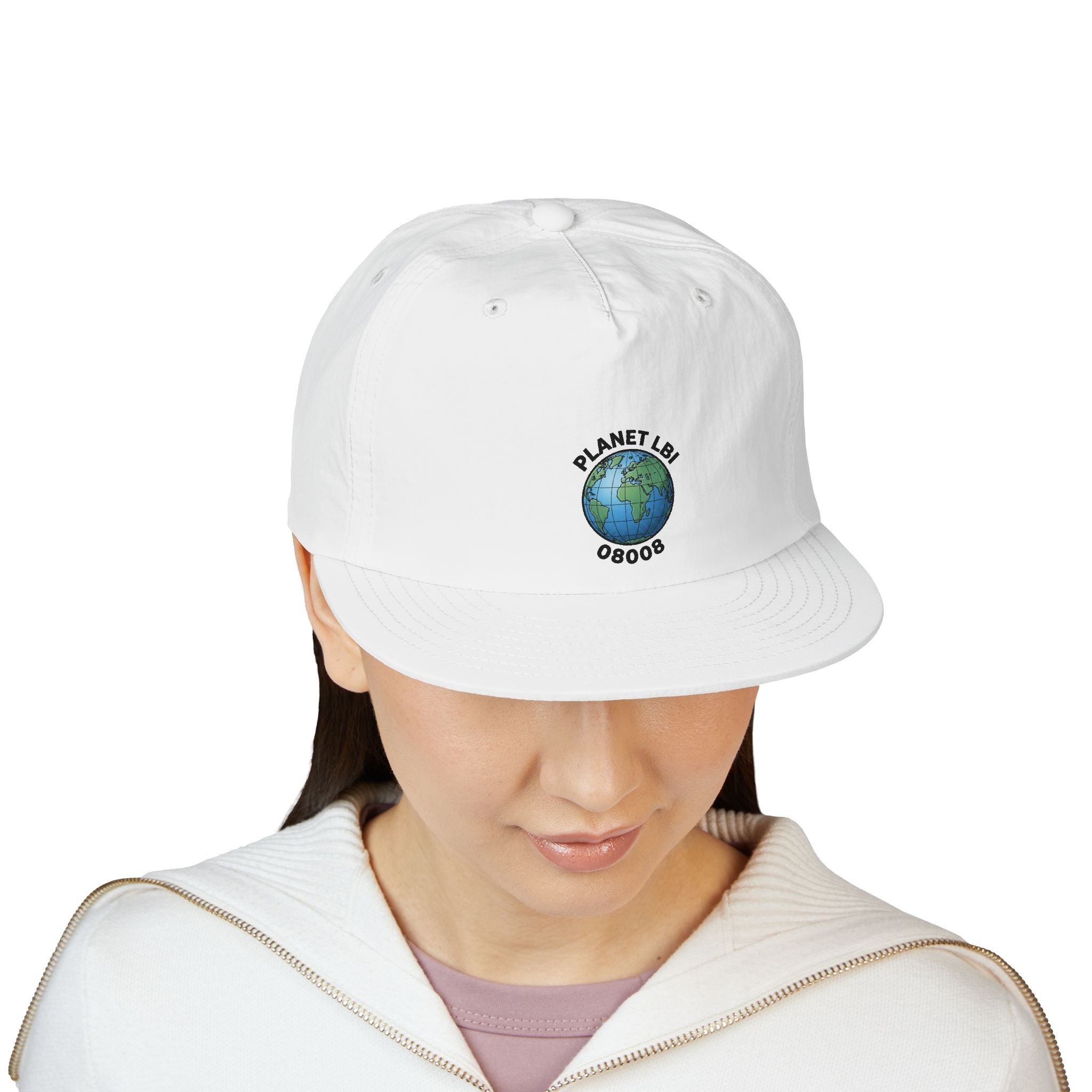 Surf Cap — 'Planet LBI ' Embroidered Globe Baseball Hat