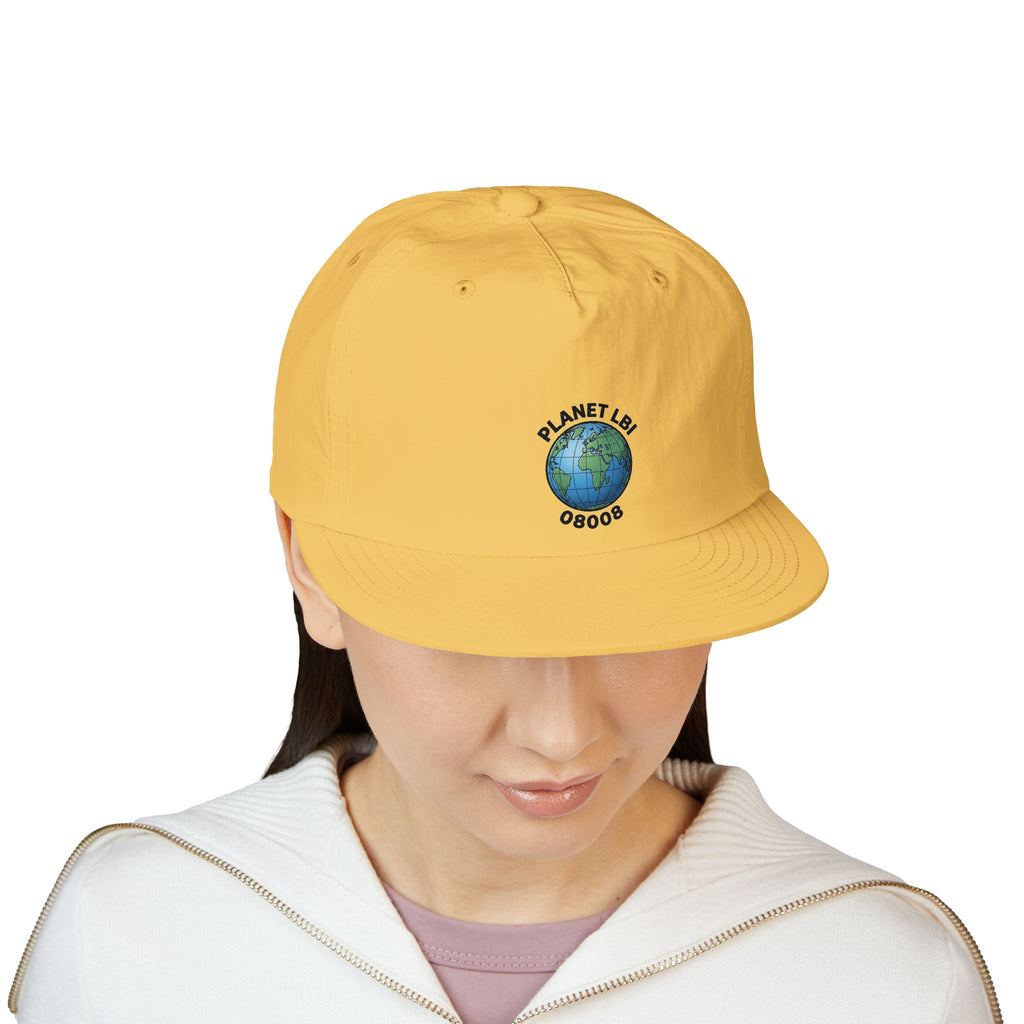Surf Cap — 'Planet LBI ' Embroidered Globe Baseball Hat