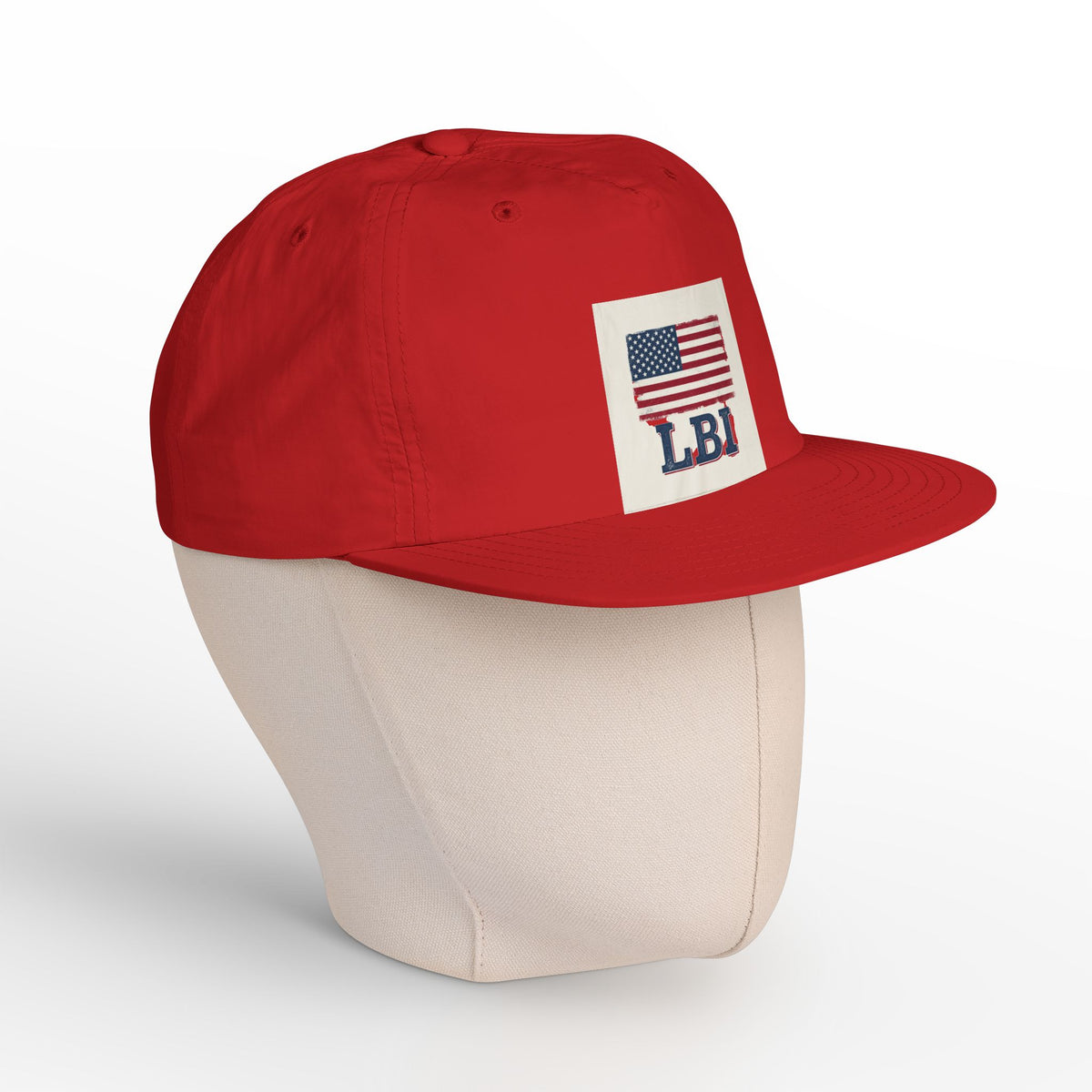 AMERICAN FLAG LBI  Embroidered Globe Baseball Hat