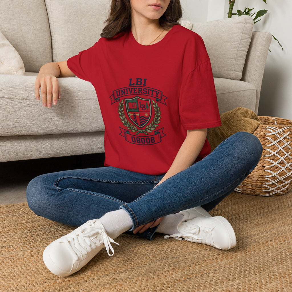 LBI UNIVERSITY 08008 T‑Shirt Trademarked