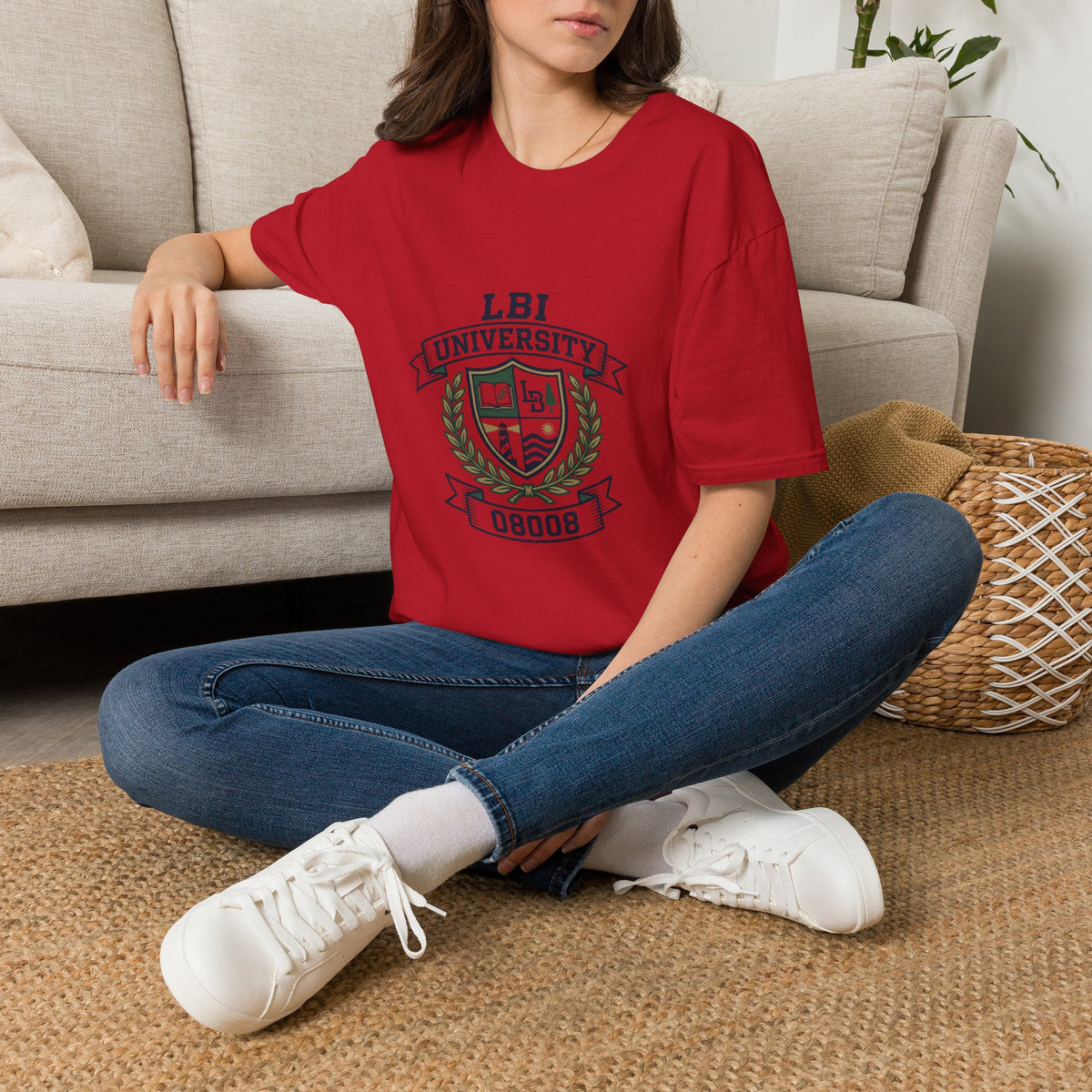 LBI UNIVERSITY 08008 T‑Shirt Trademarked