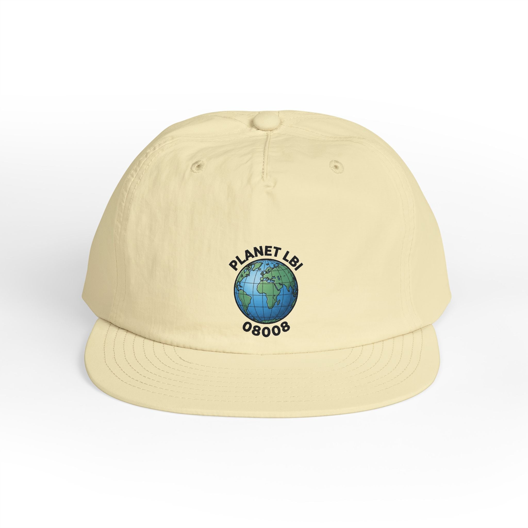 Surf Cap — 'Planet LBI ' Embroidered Globe Baseball Hat