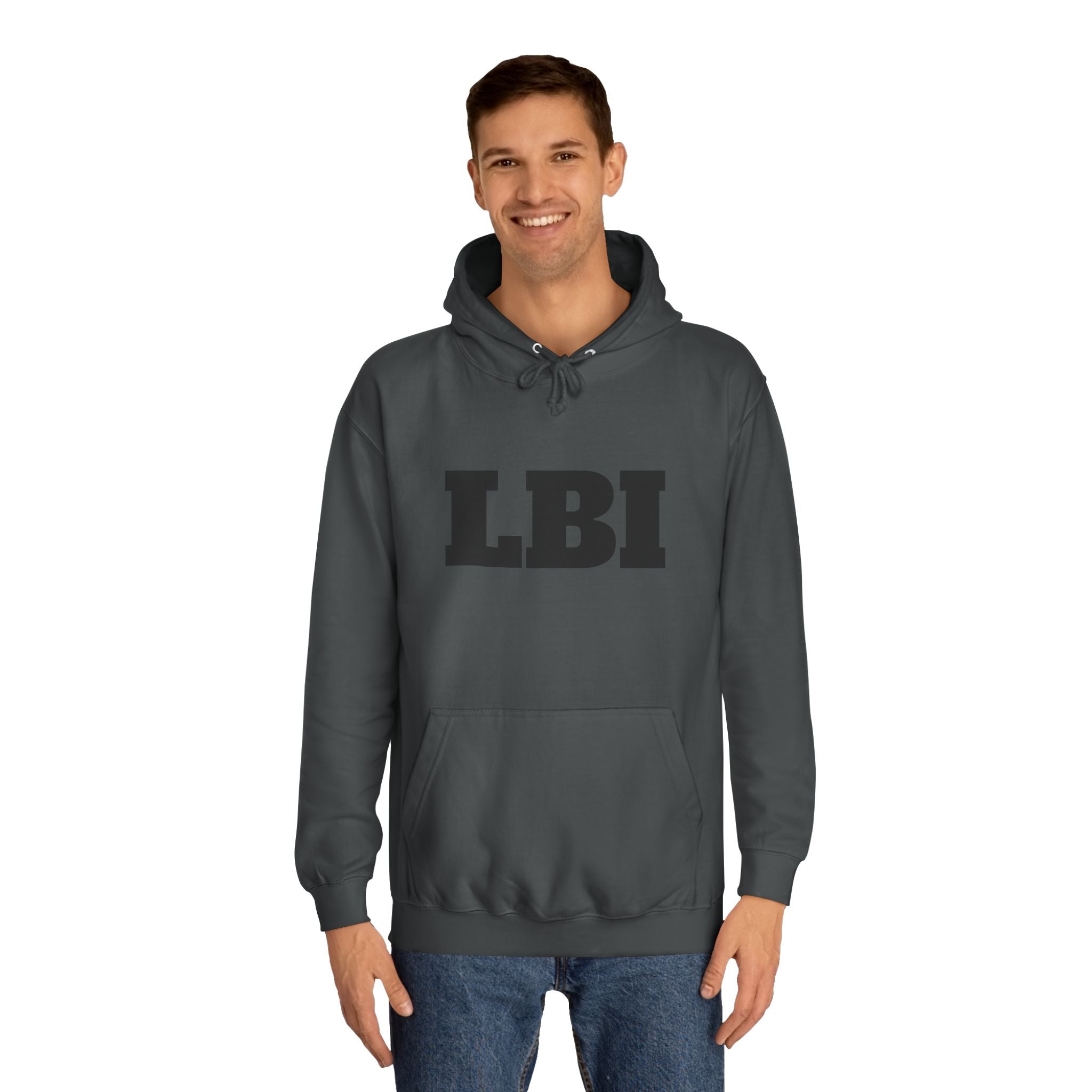 LBI College Hoodie — Classic Campus Lettering Pullover
