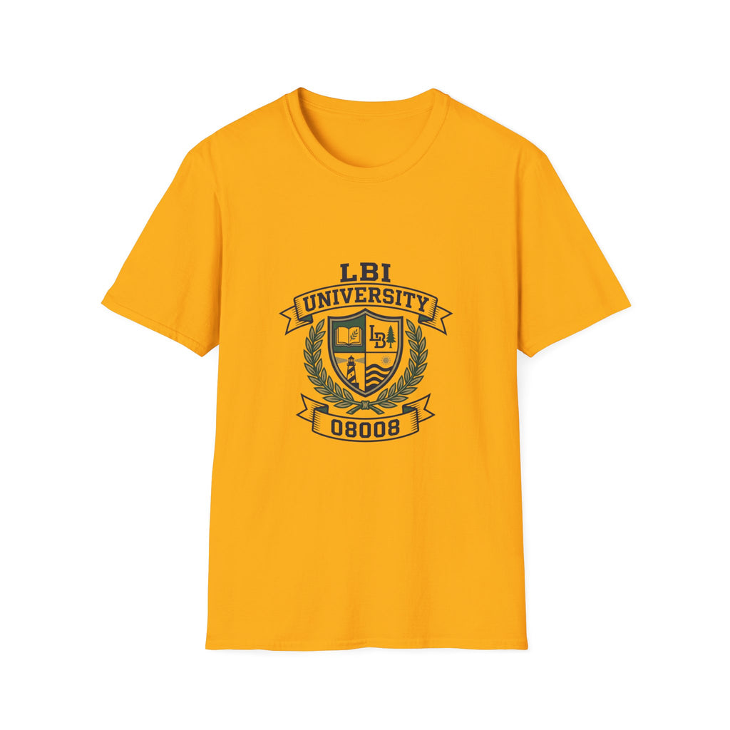 LBI UNIVERSITY 08008 T‑Shirt Trademarked