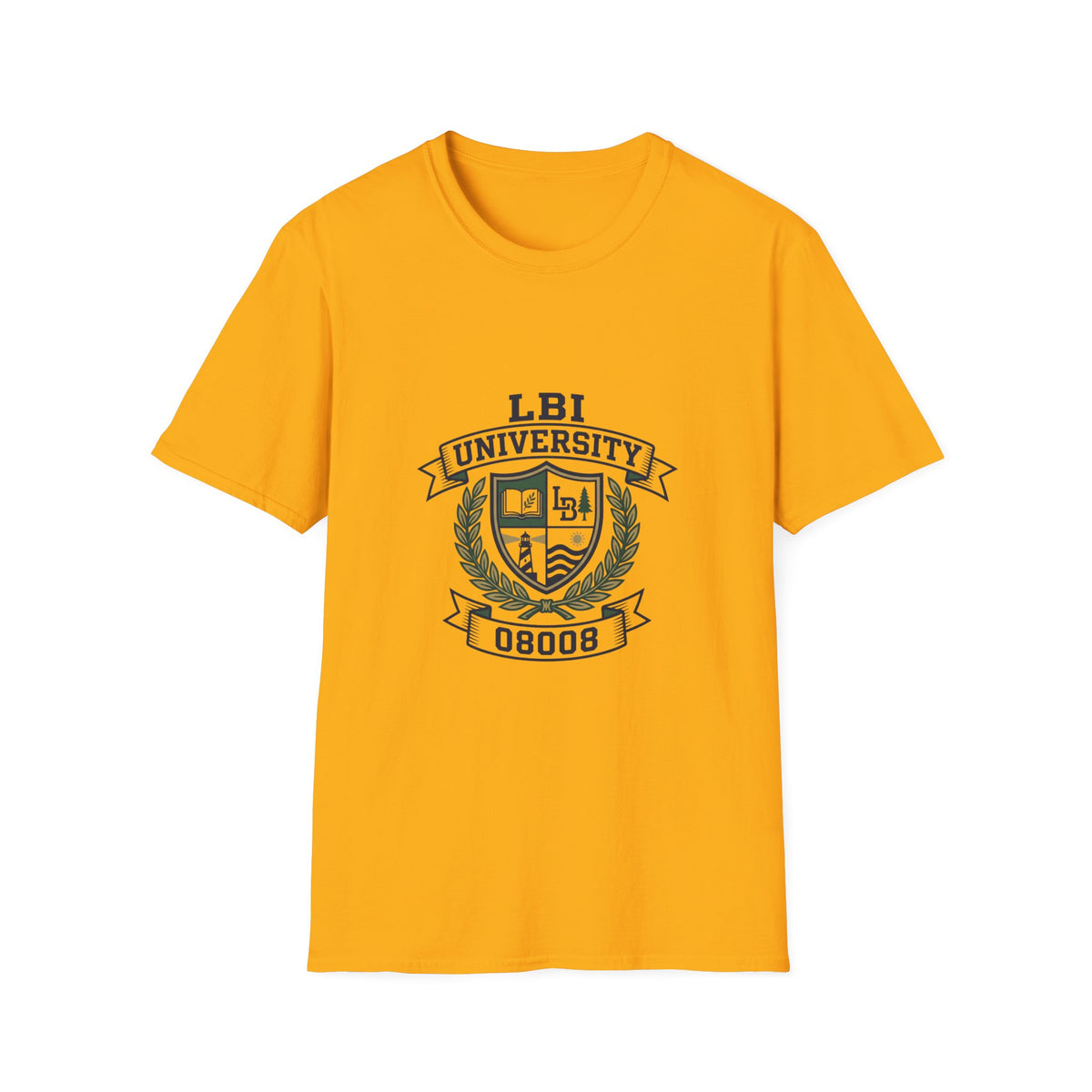 LBI UNIVERSITY 08008 T‑Shirt Trademarked