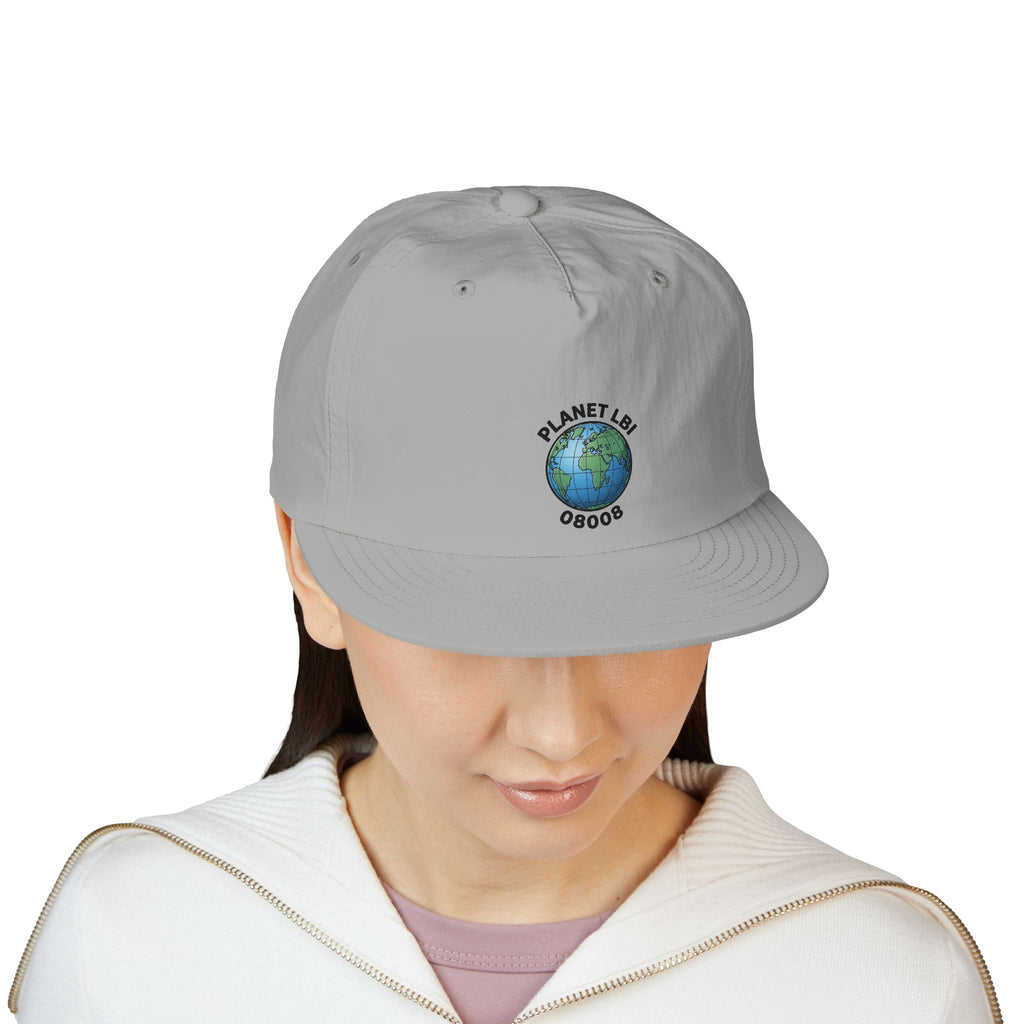 Surf Cap — 'Planet LBI ' Embroidered Globe Baseball Hat