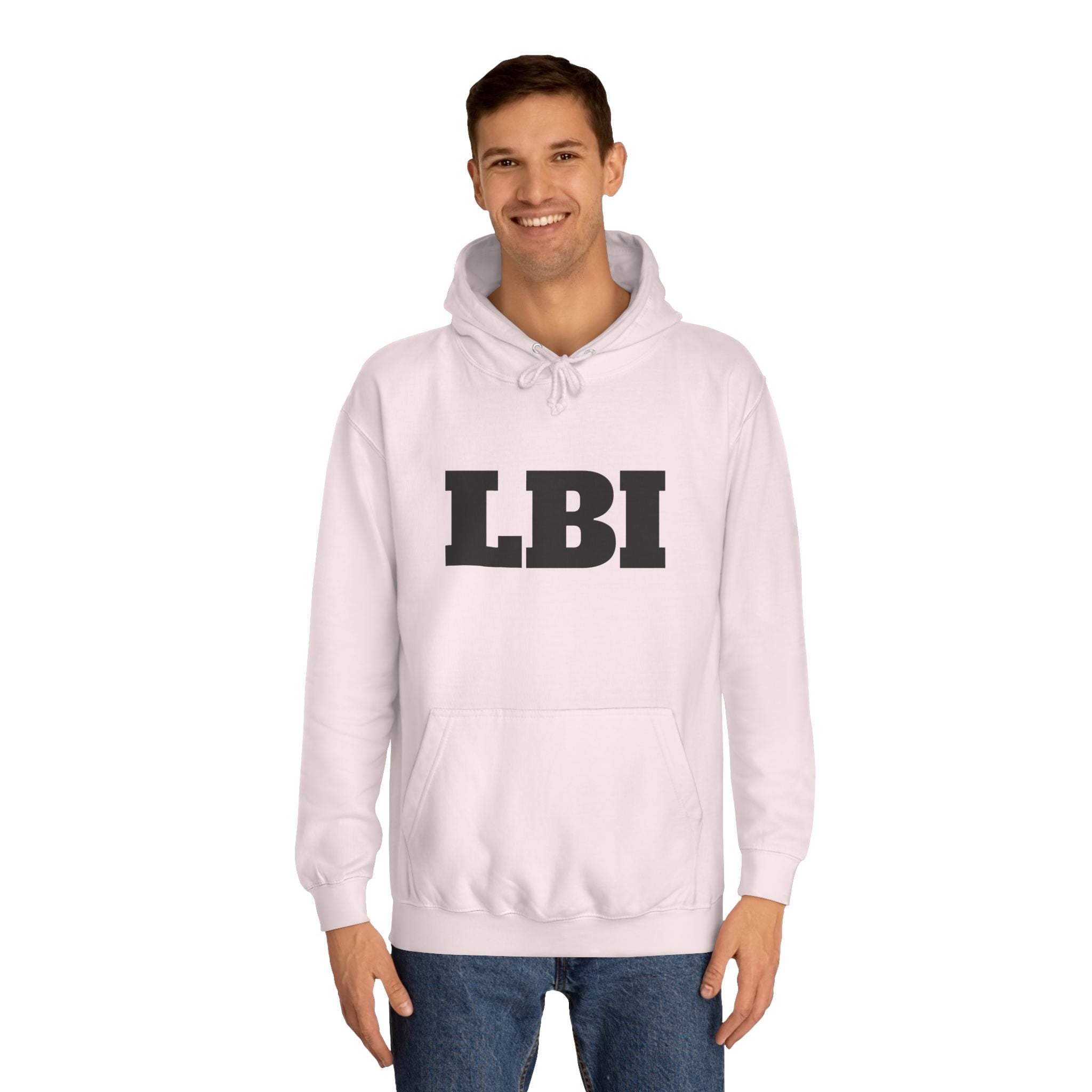 LBI College Hoodie — Classic Campus Lettering Pullover
