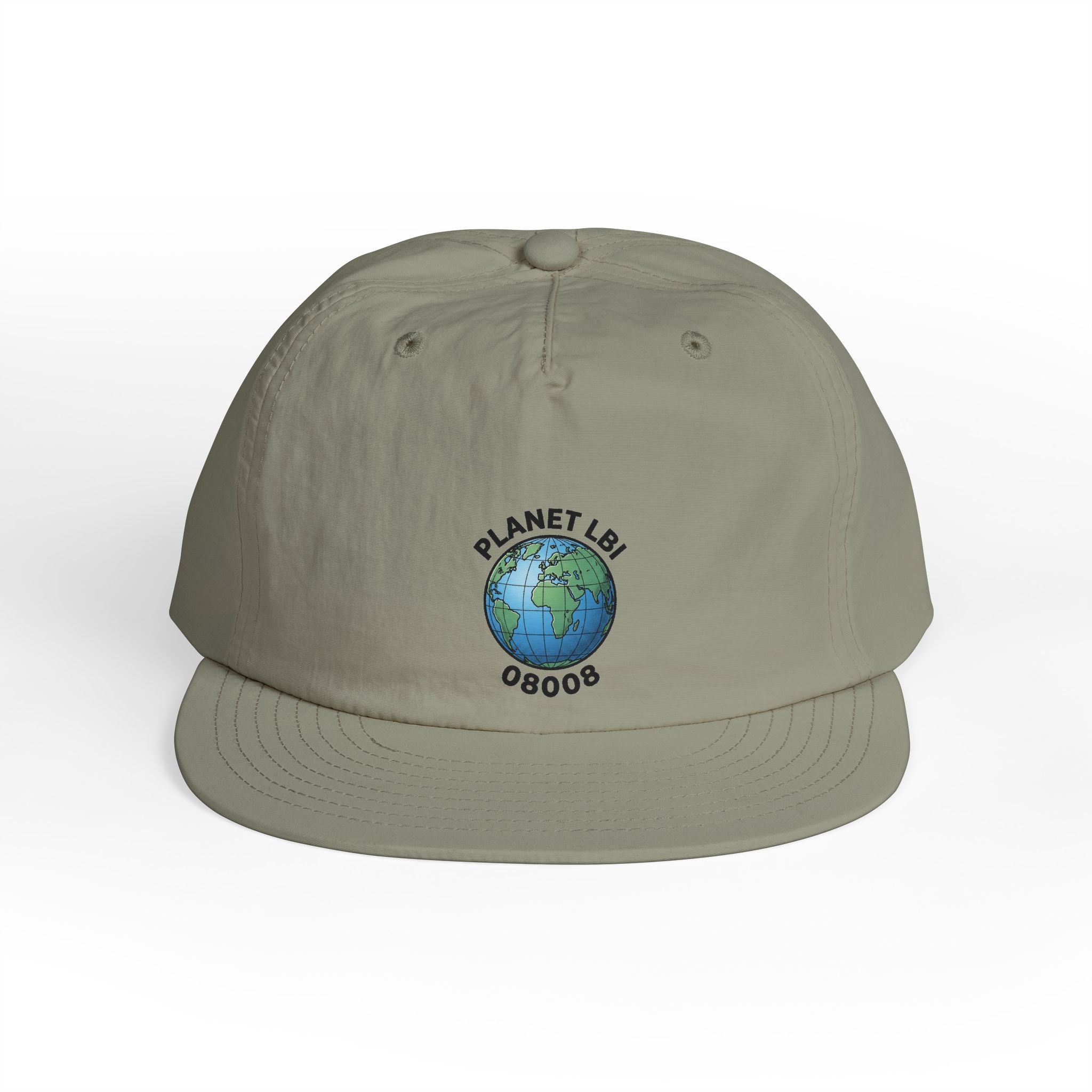 Surf Cap — 'Planet LBI ' Embroidered Globe Baseball Hat
