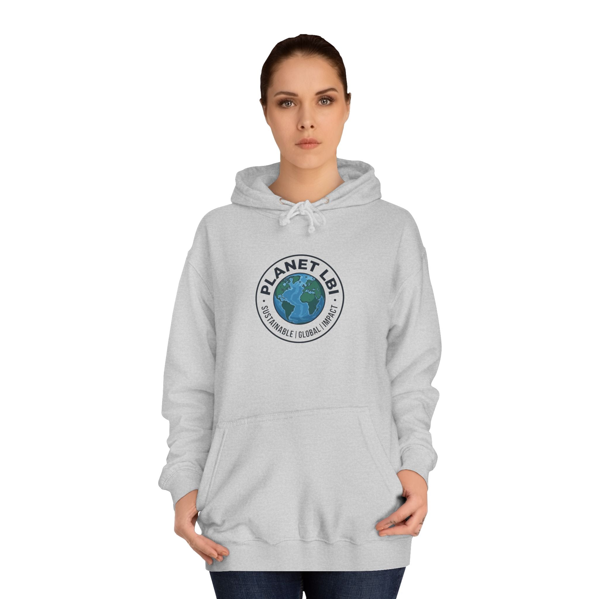 Planet LBI Hoodie — Earth Graphic Eco-Friendly Sweatshirt