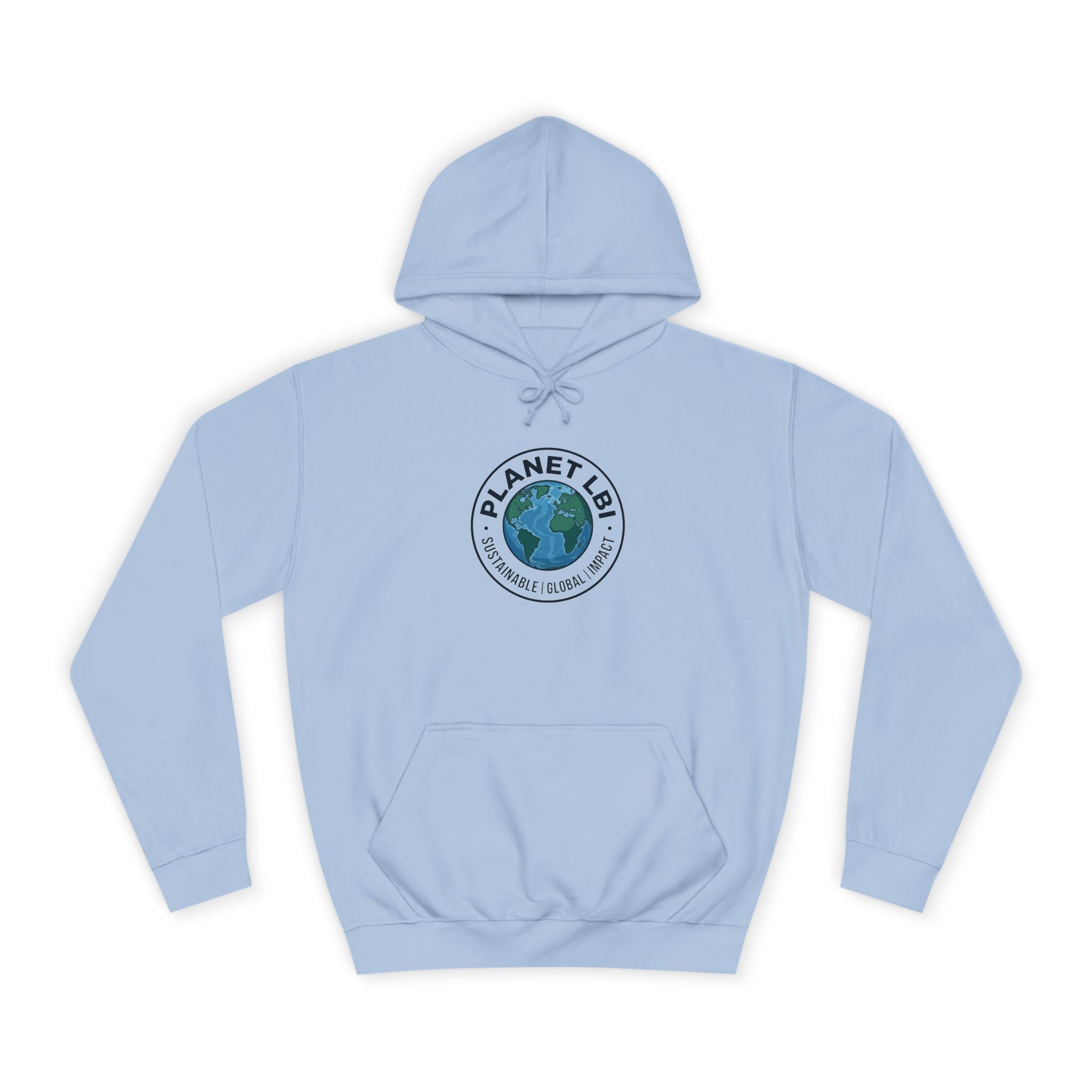 Planet LBI Hoodie — Earth Graphic Eco-Friendly Sweatshirt