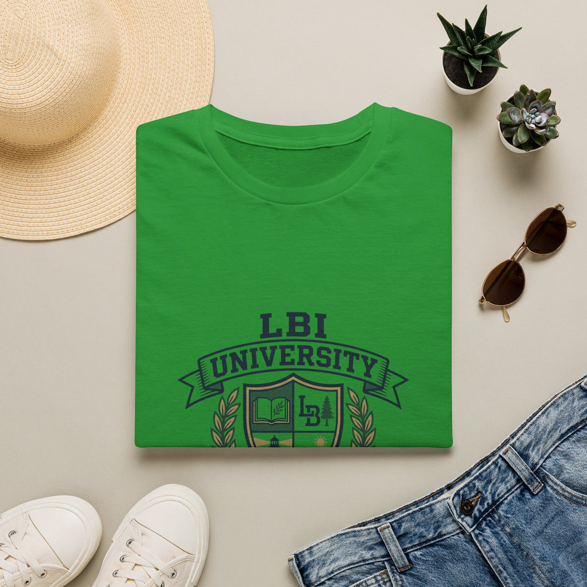 LBI UNIVERSITY 08008 T‑Shirt Trademarked