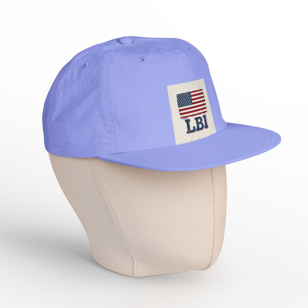 AMERICAN FLAG LBI  Embroidered Globe Baseball Hat