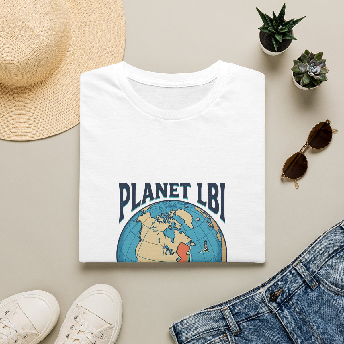 PLANET LBI 08008 NJ Trademarked T‑Shirt