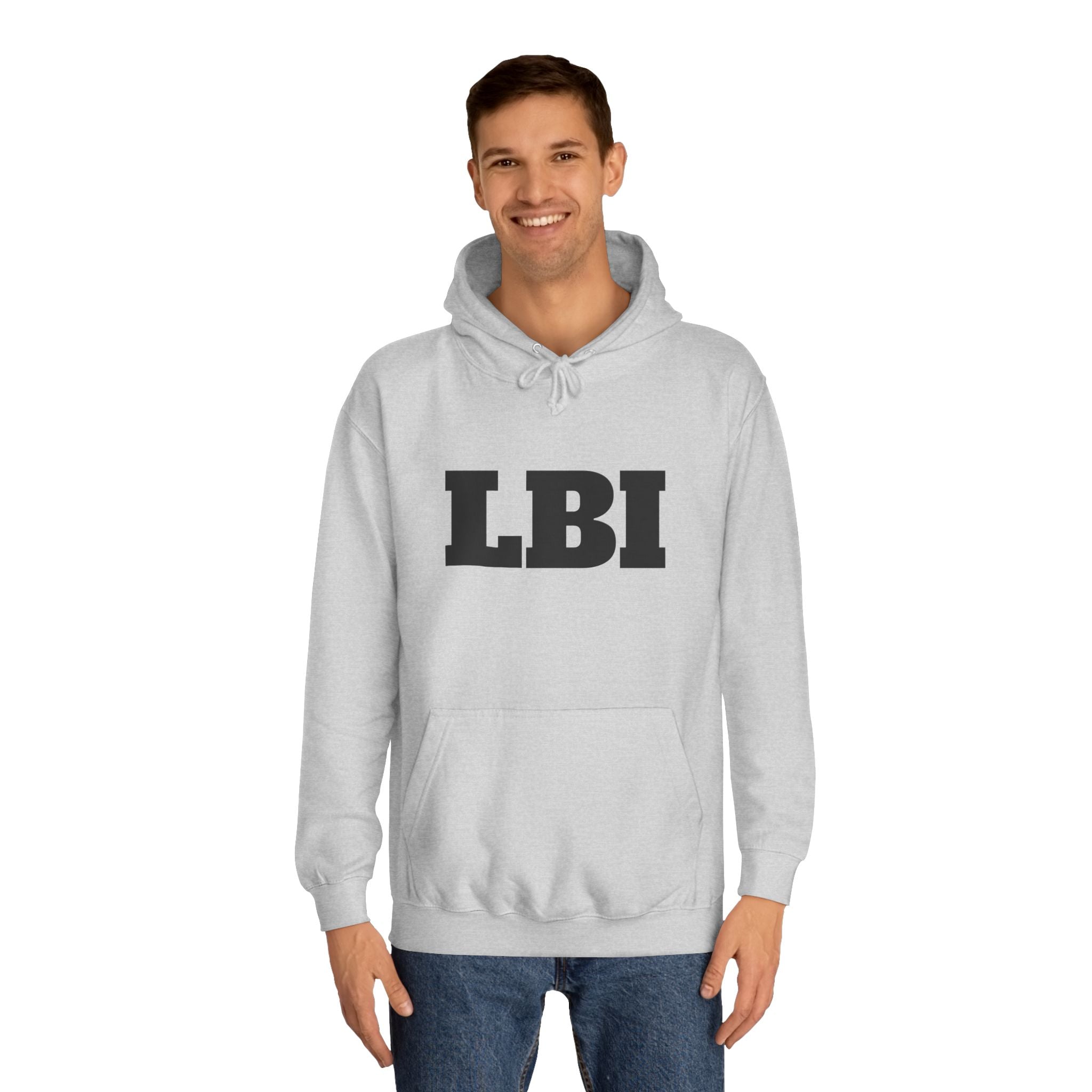 LBI College Hoodie — Classic Campus Lettering Pullover