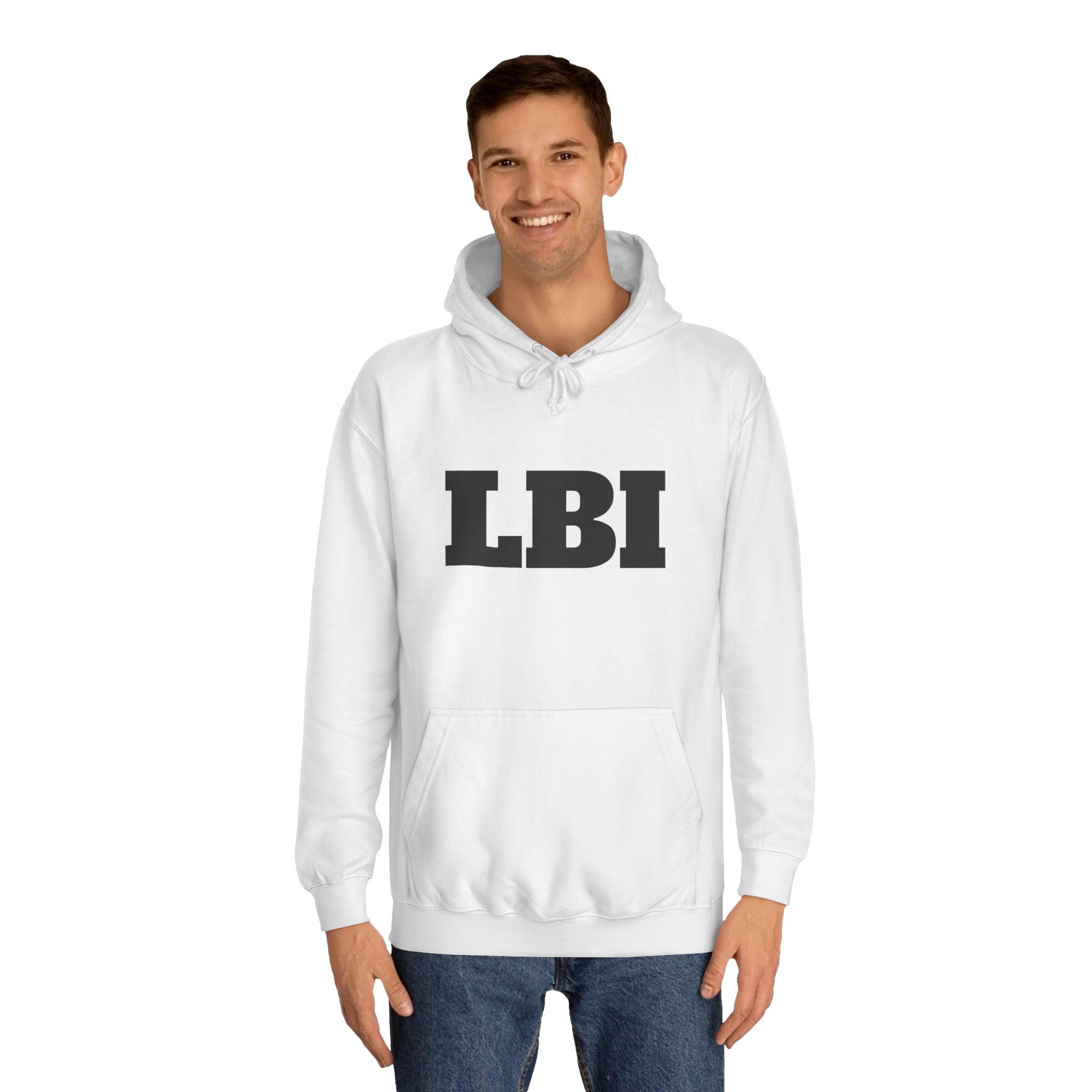 LBI College Hoodie — Classic Campus Lettering Pullover