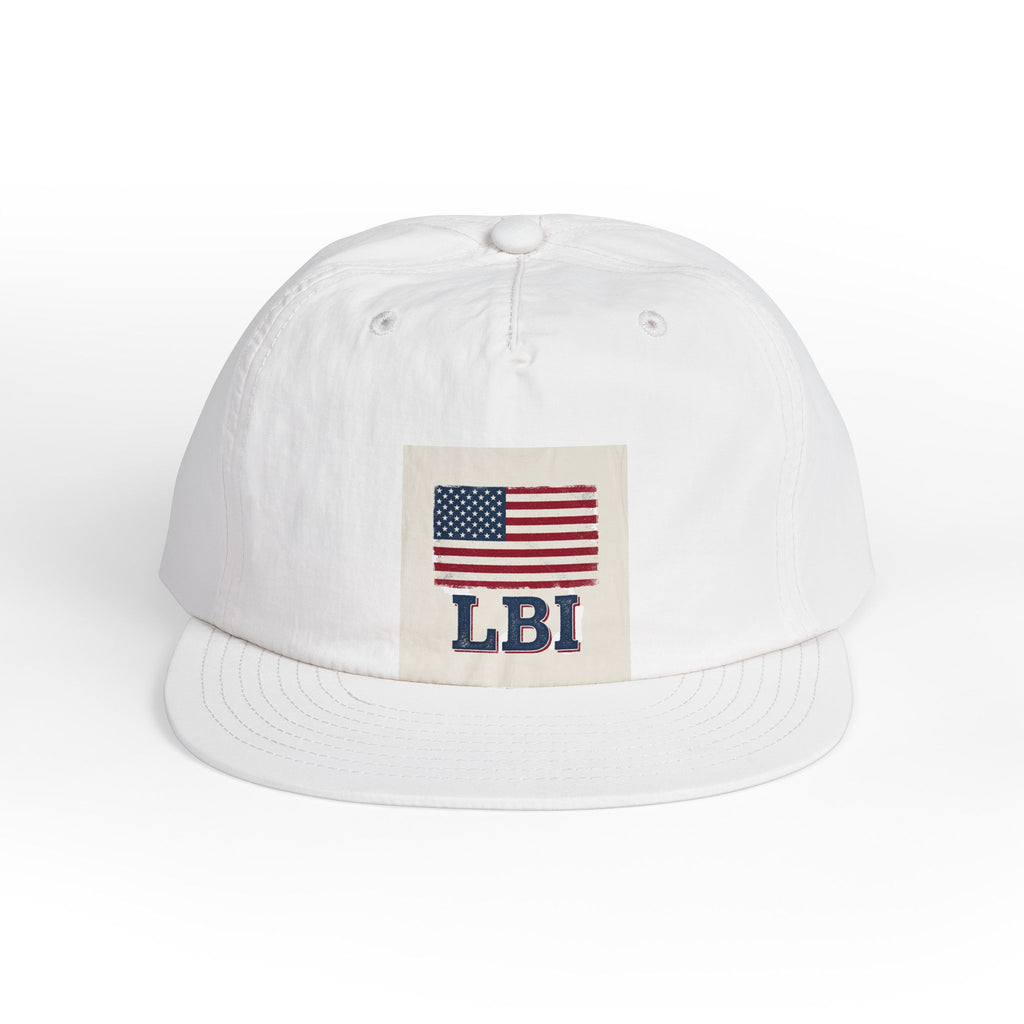 AMERICAN FLAG LBI  Embroidered Globe Baseball Hat
