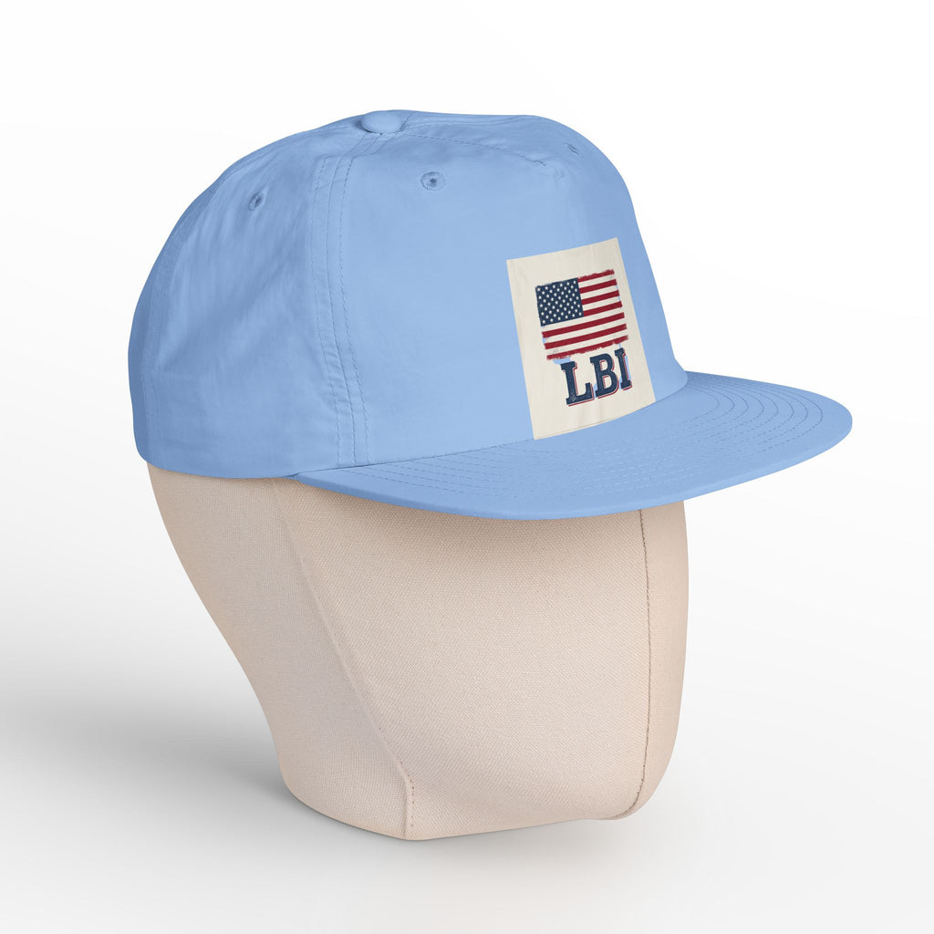 AMERICAN FLAG LBI  Embroidered Globe Baseball Hat