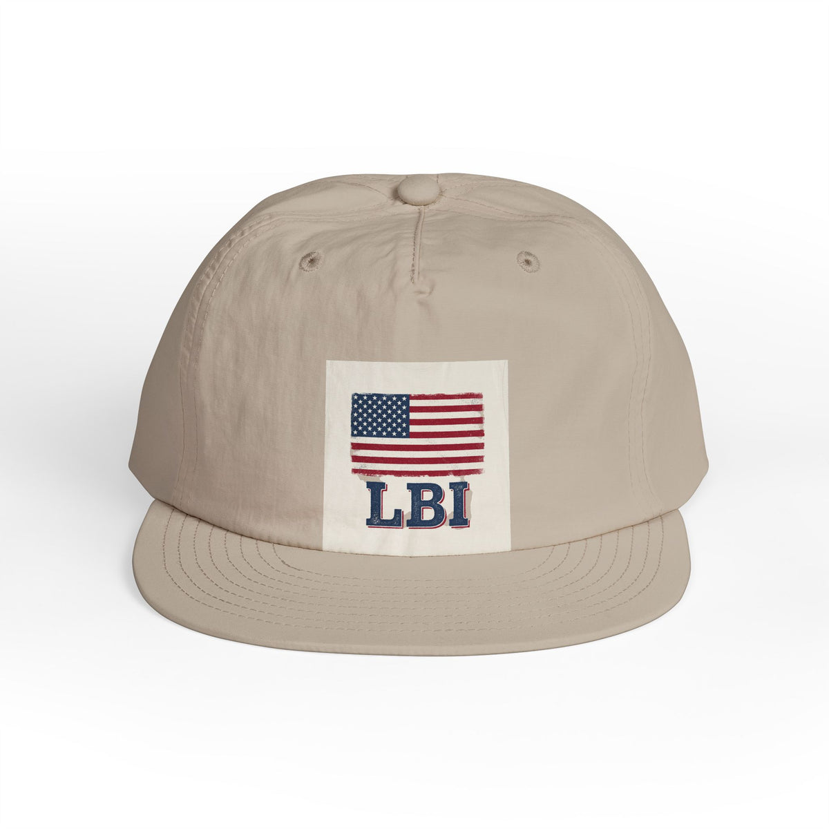 AMERICAN FLAG LBI  Embroidered Globe Baseball Hat