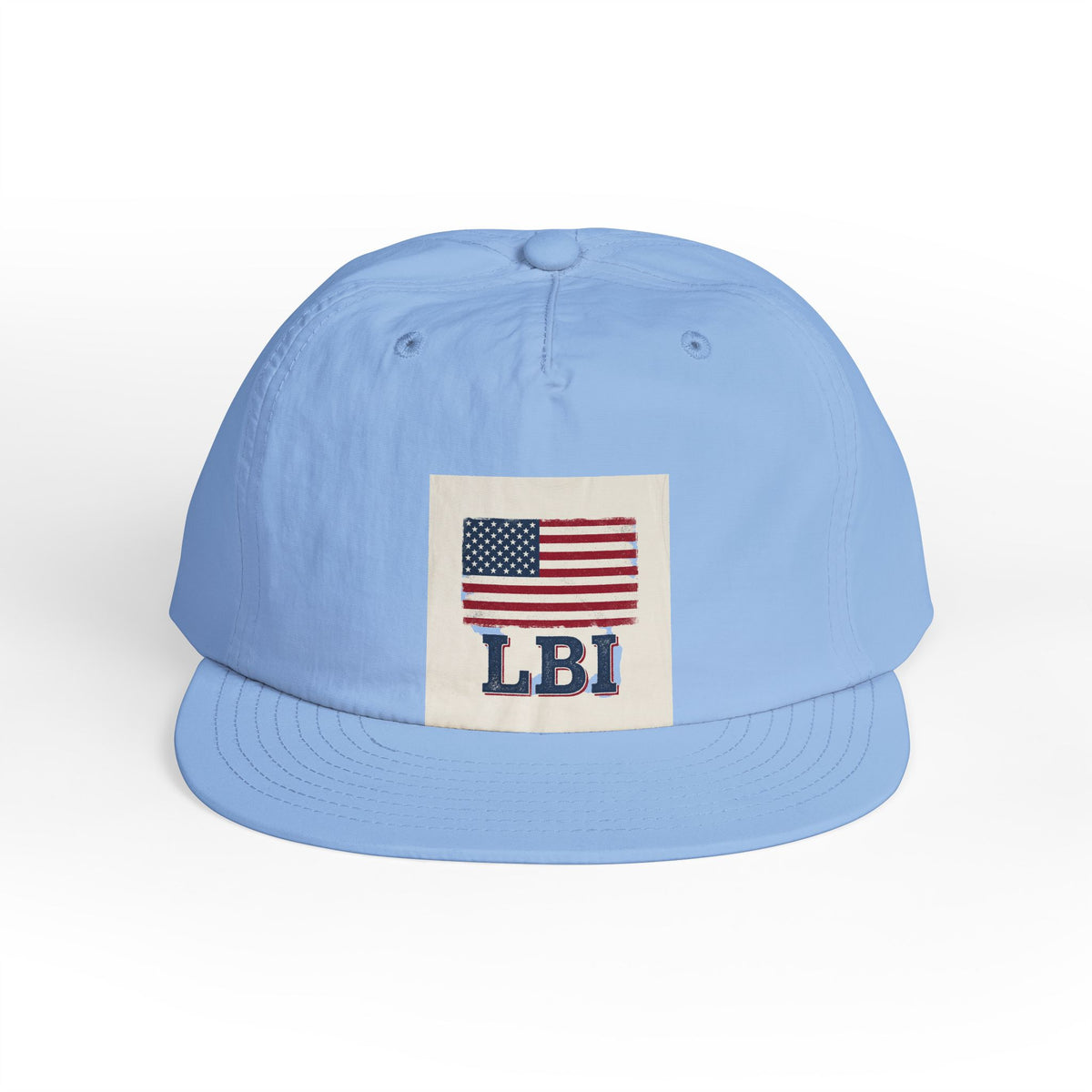 AMERICAN FLAG LBI  Embroidered Globe Baseball Hat