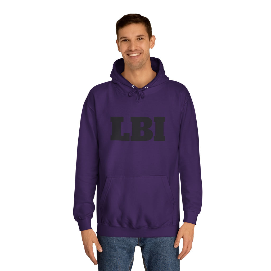 LBI College Hoodie — Classic Campus Lettering Pullover