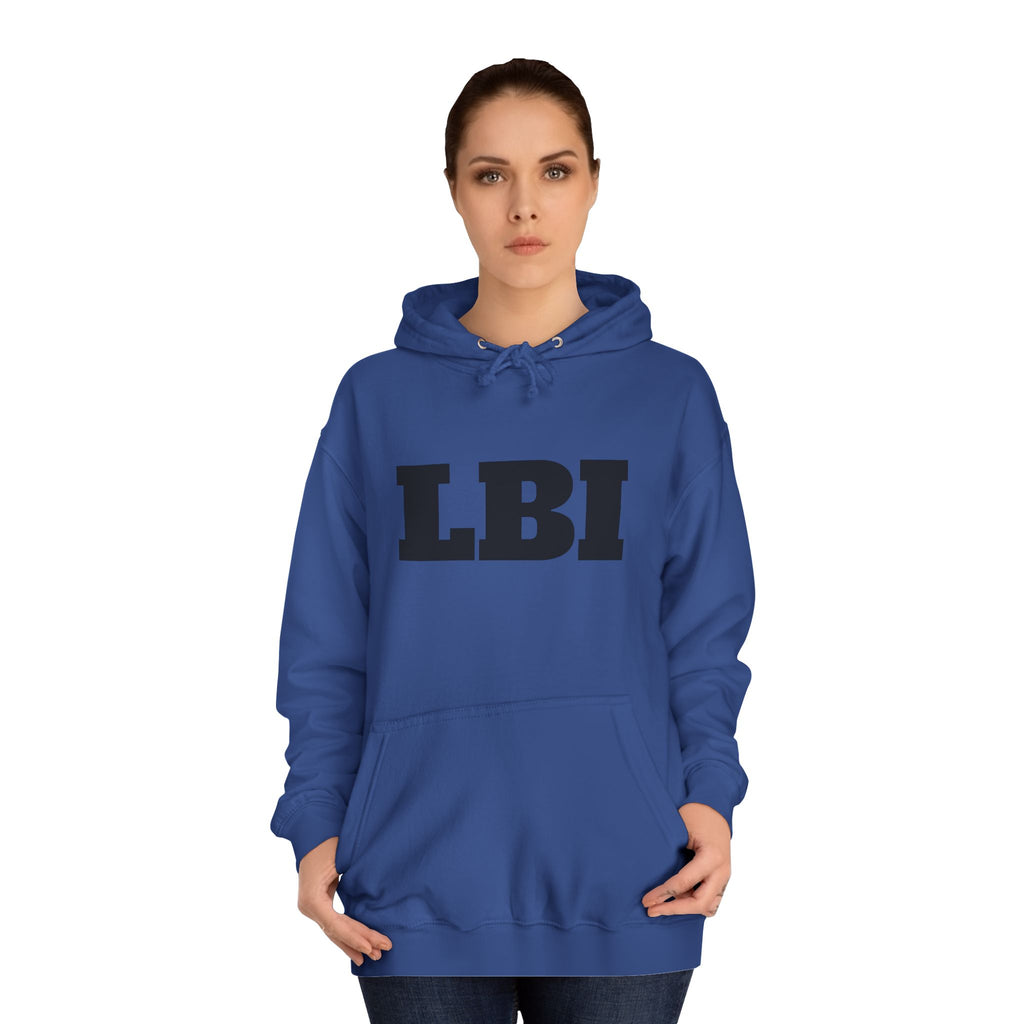 LBI College Hoodie — Classic Campus Lettering Pullover