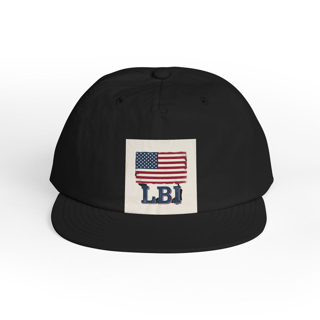 AMERICAN FLAG LBI  Embroidered Globe Baseball Hat