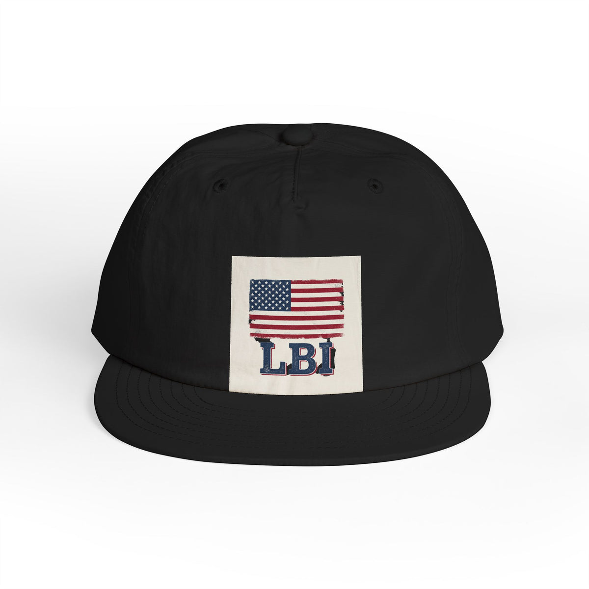 AMERICAN FLAG LBI  Embroidered Globe Baseball Hat