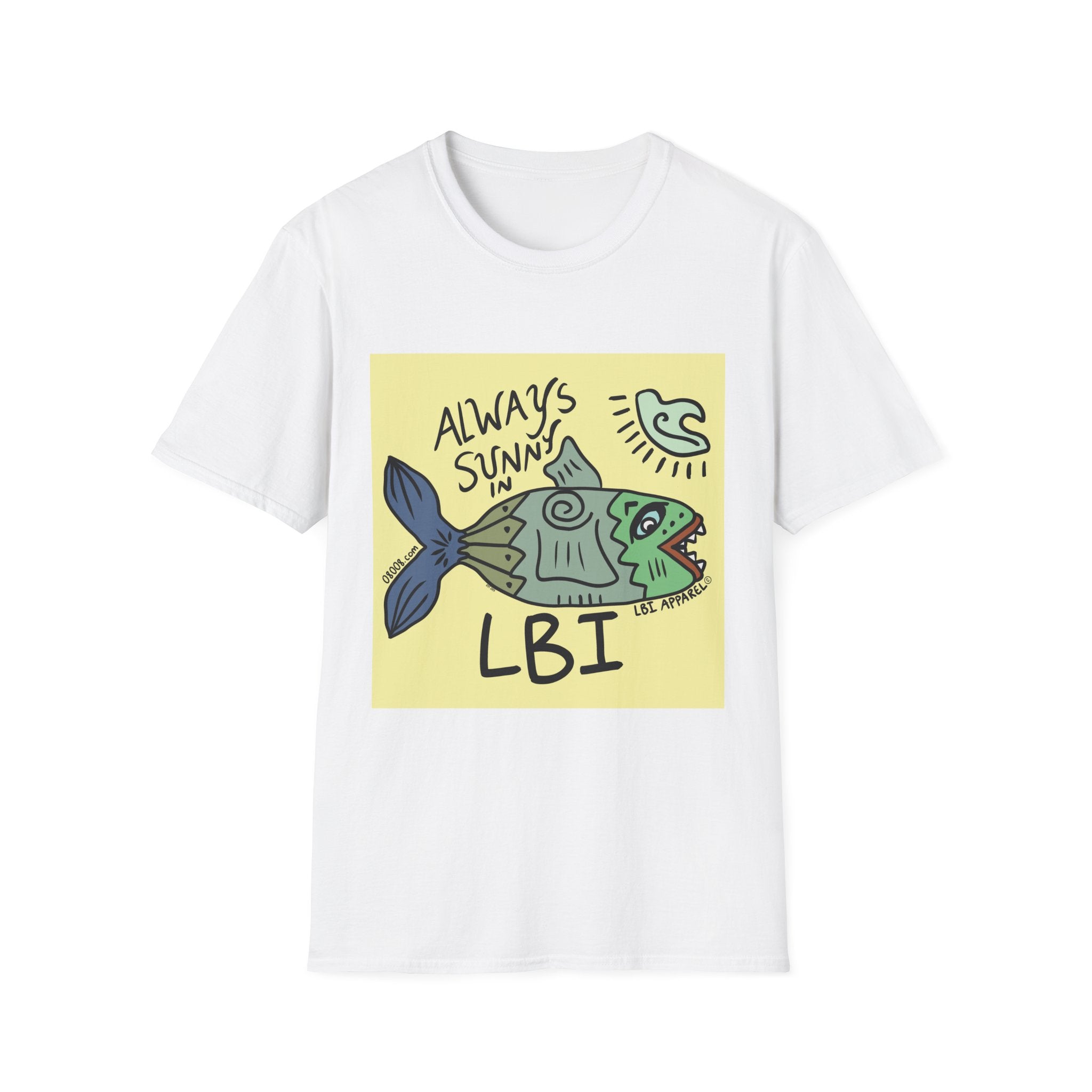 Always Sunny in LBI T-Shirt — Beachy Fish Graphic Tee