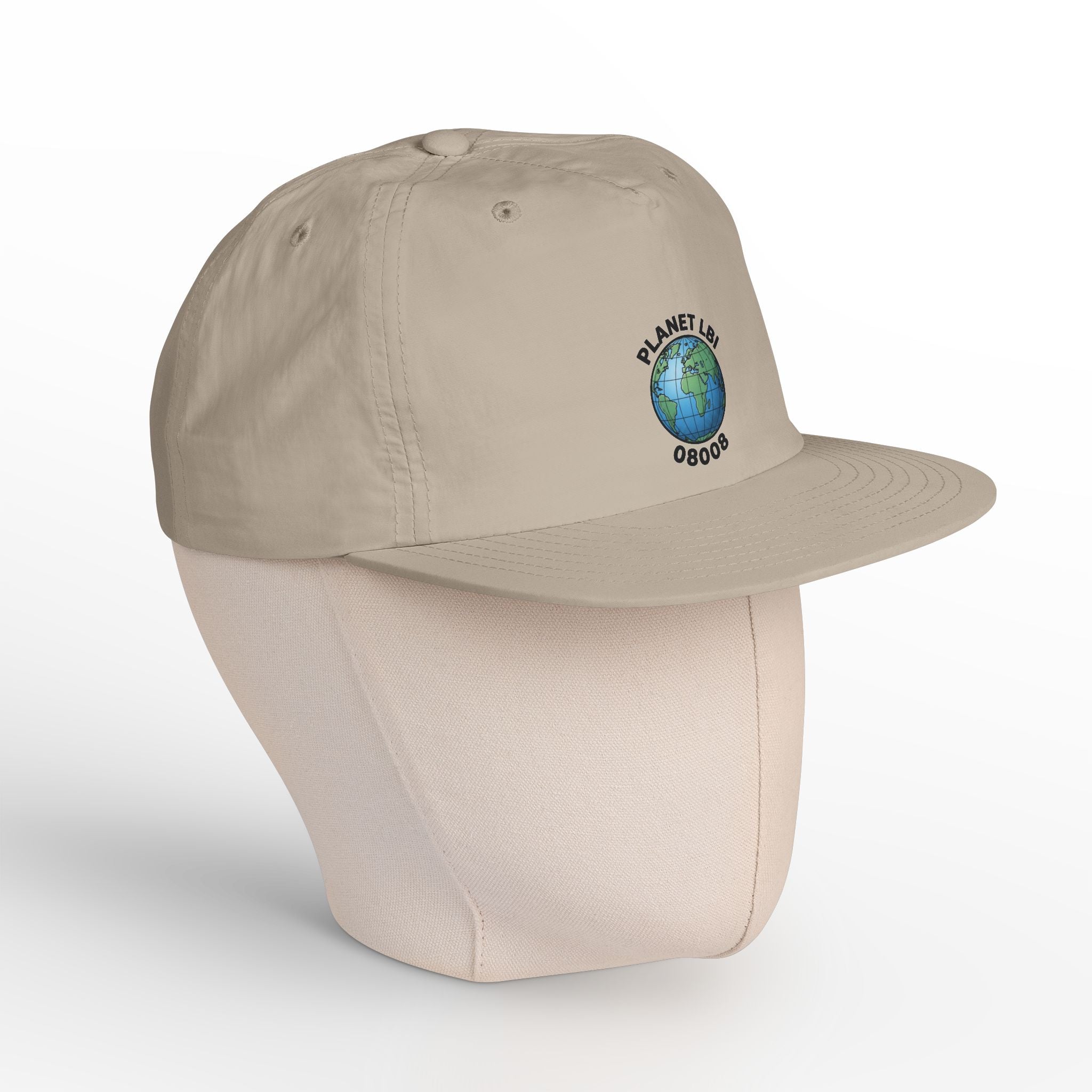 Surf Cap — 'Planet LBI ' Embroidered Globe Baseball Hat
