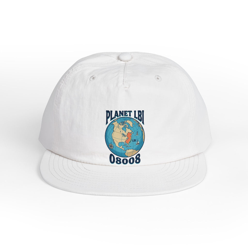Planet LBI 08008 NJ Embroidered Globe Baseball Hat