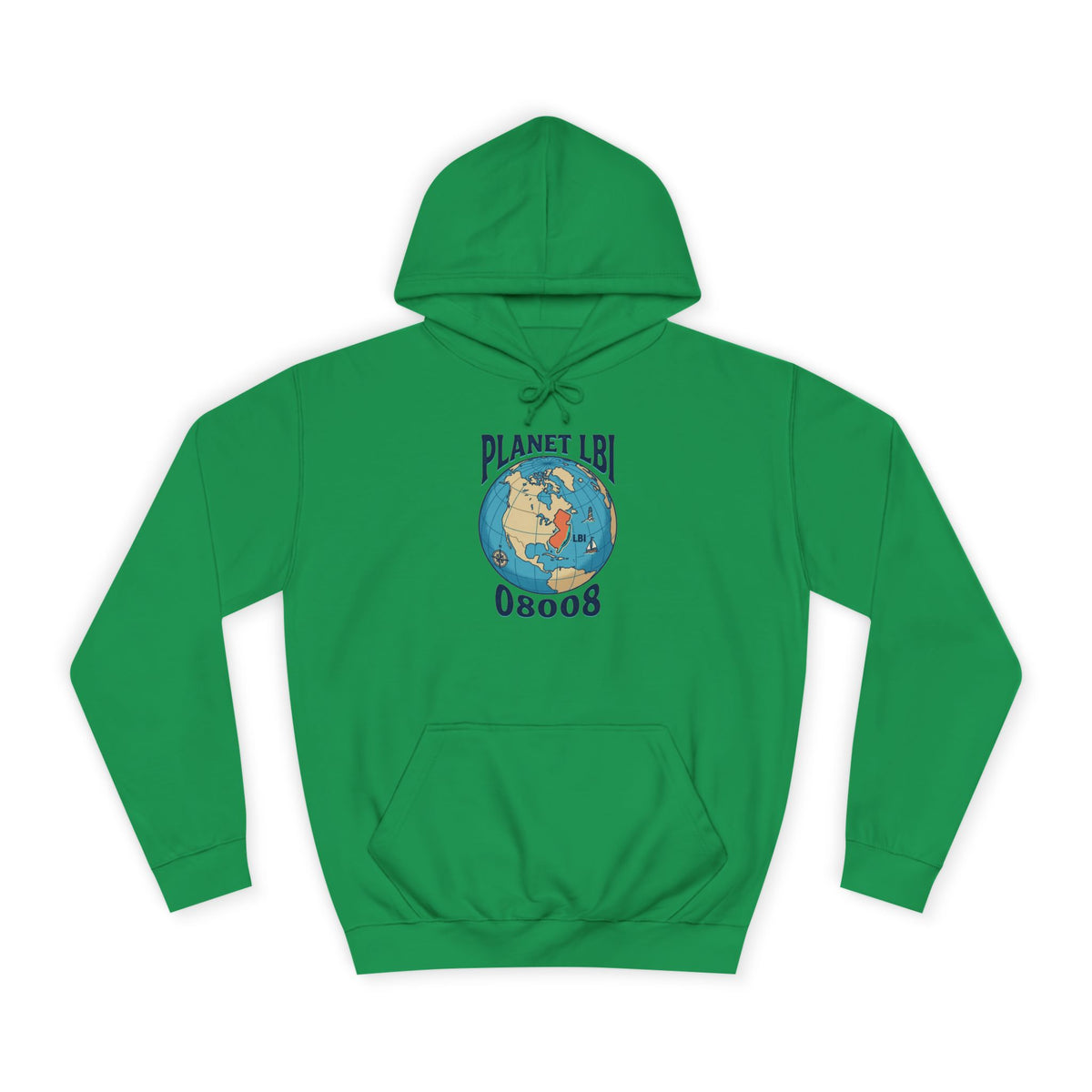 Planet LBI Hoodie — Earth Graphic Eco-Friendly Sweatshirt