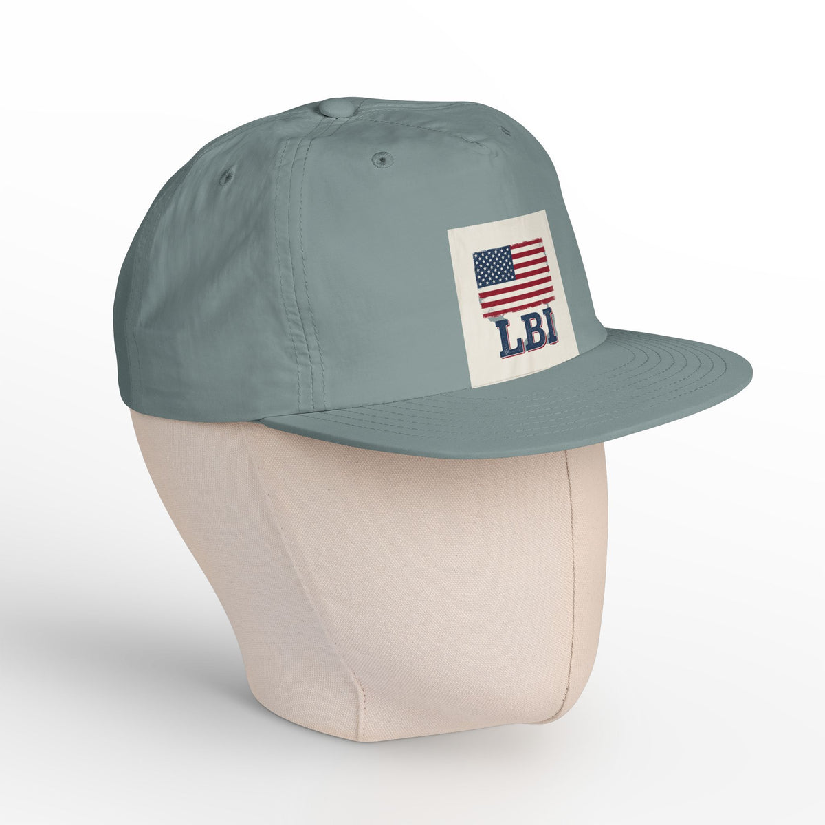 AMERICAN FLAG LBI  Embroidered Globe Baseball Hat