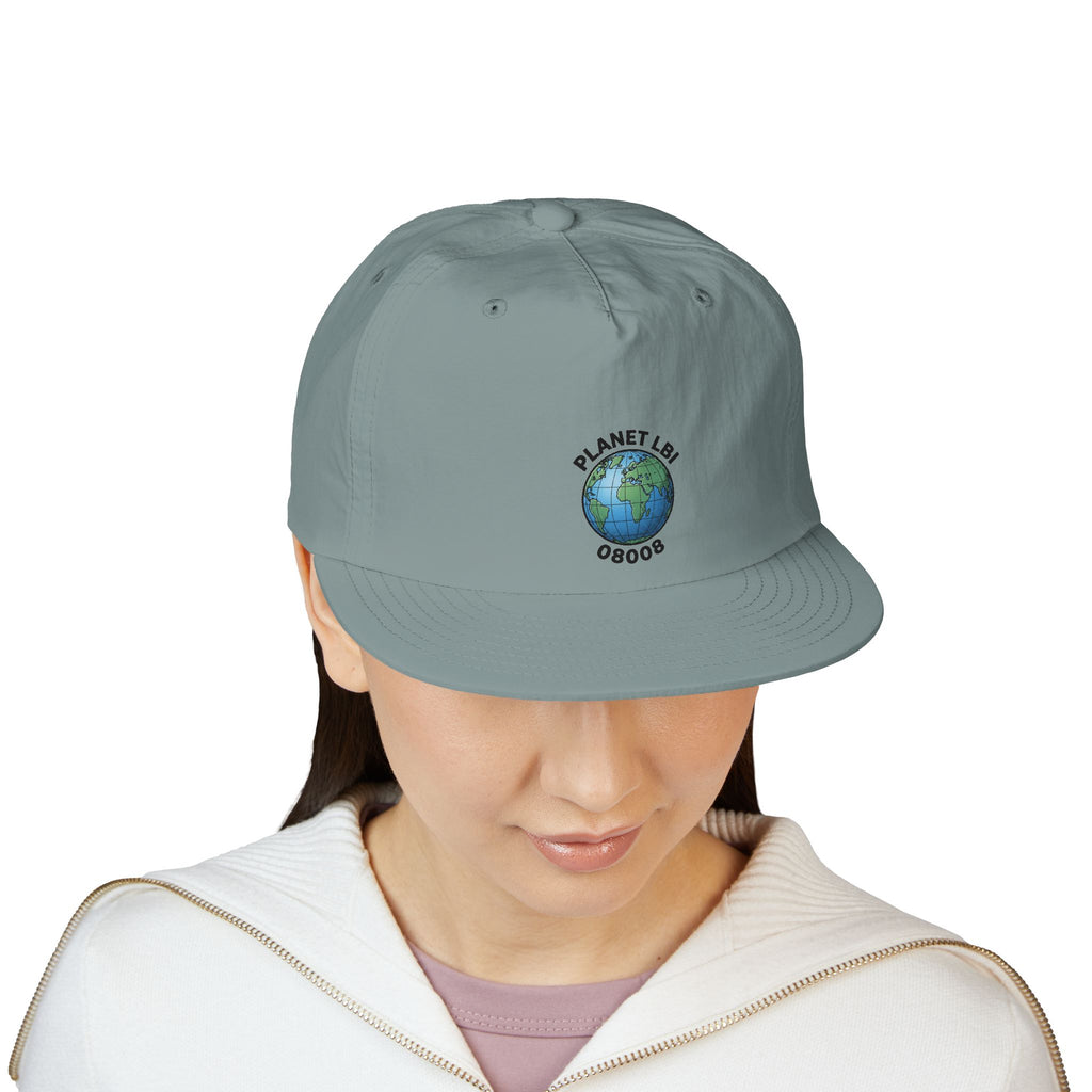 Surf Cap — 'Planet LBI ' Embroidered Globe Baseball Hat