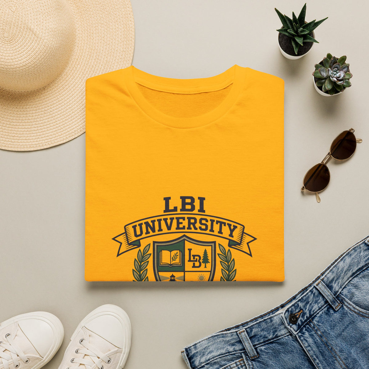 LBI UNIVERSITY 08008 T‑Shirt Trademarked