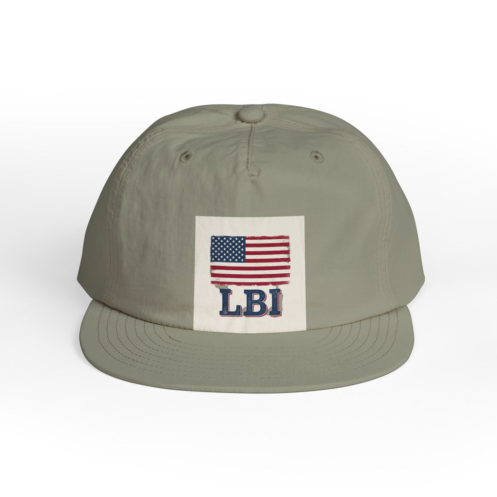 AMERICAN FLAG LBI  Embroidered Globe Baseball Hat