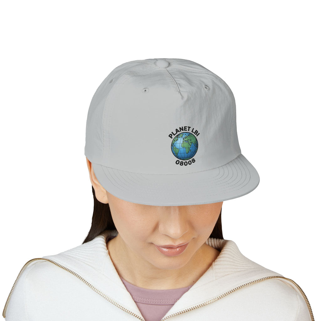 Surf Cap — 'Planet LBI ' Embroidered Globe Baseball Hat