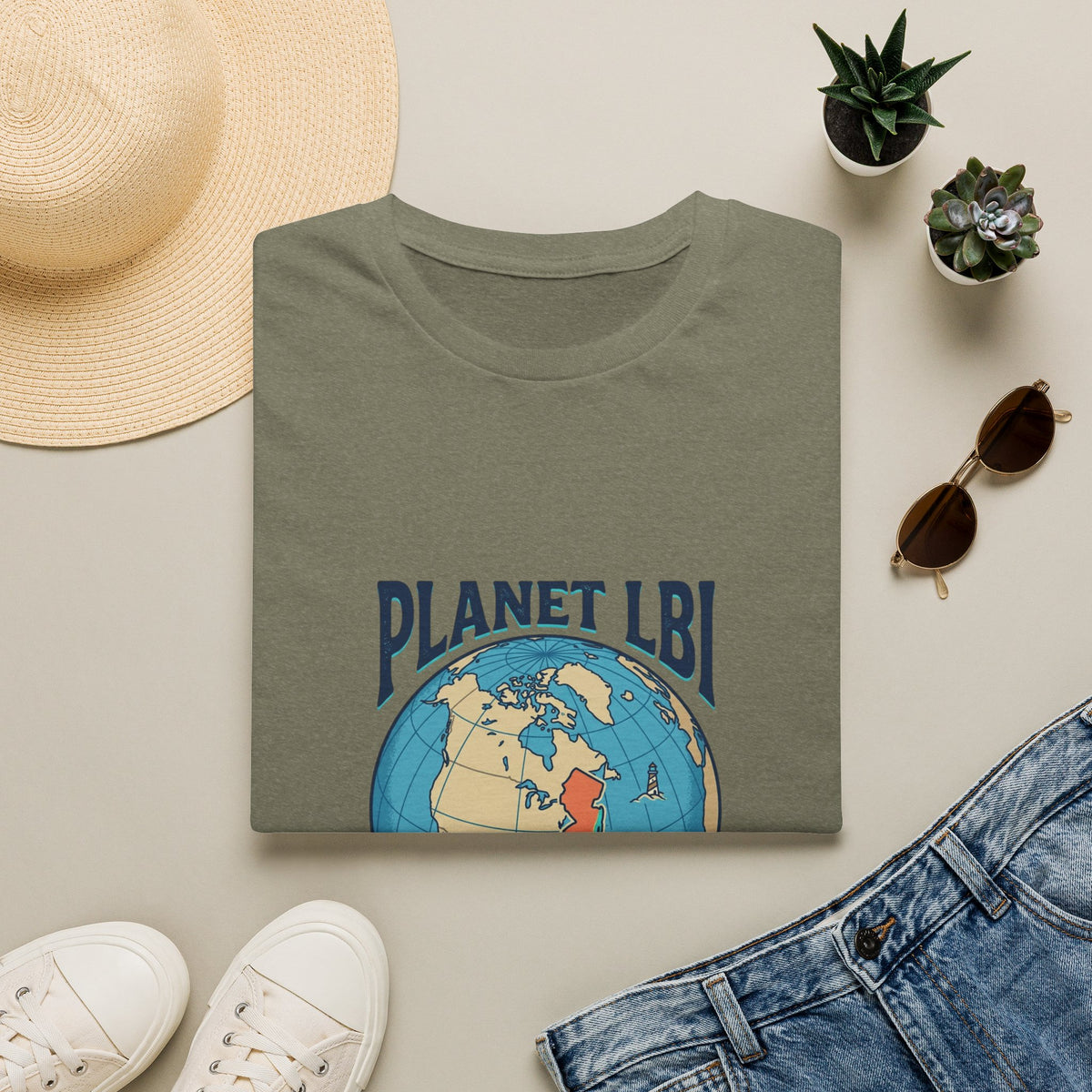 PLANET LBI 08008 NJ Trademarked T‑Shirt
