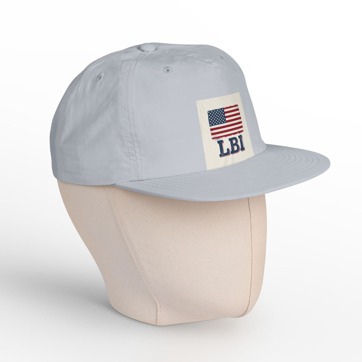 AMERICAN FLAG LBI  Embroidered Globe Baseball Hat