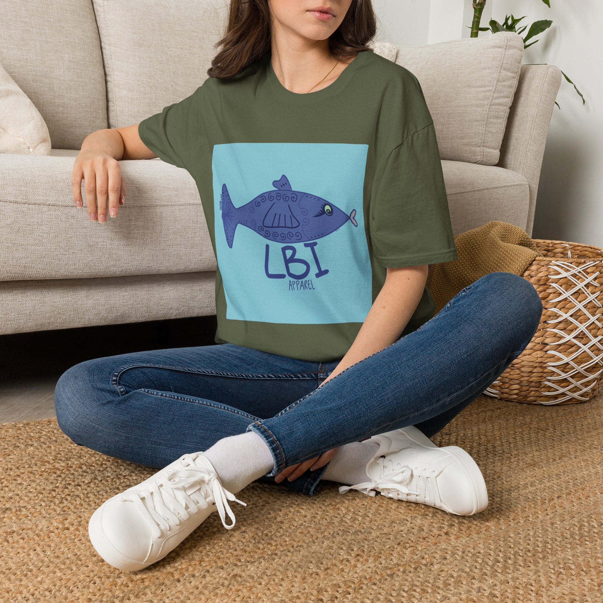 LBI Apparel T-Shirt — Beachy Fish Graphic Tee (a)