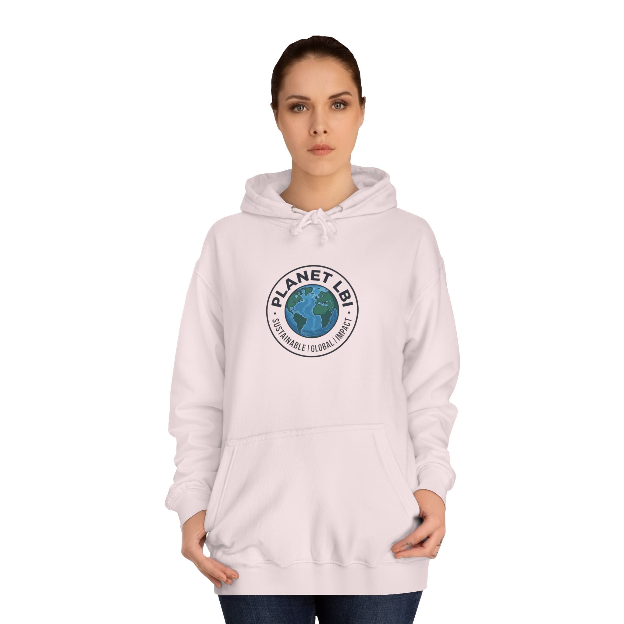 Planet LBI Hoodie — Earth Graphic Eco-Friendly Sweatshirt