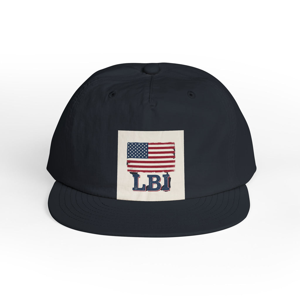 AMERICAN FLAG LBI  Embroidered Globe Baseball Hat