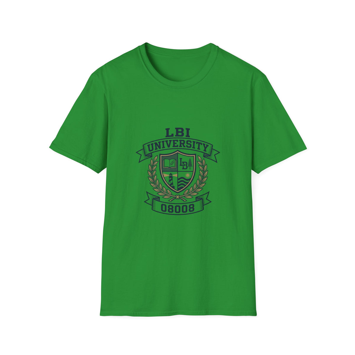 LBI UNIVERSITY 08008 T‑Shirt Trademarked