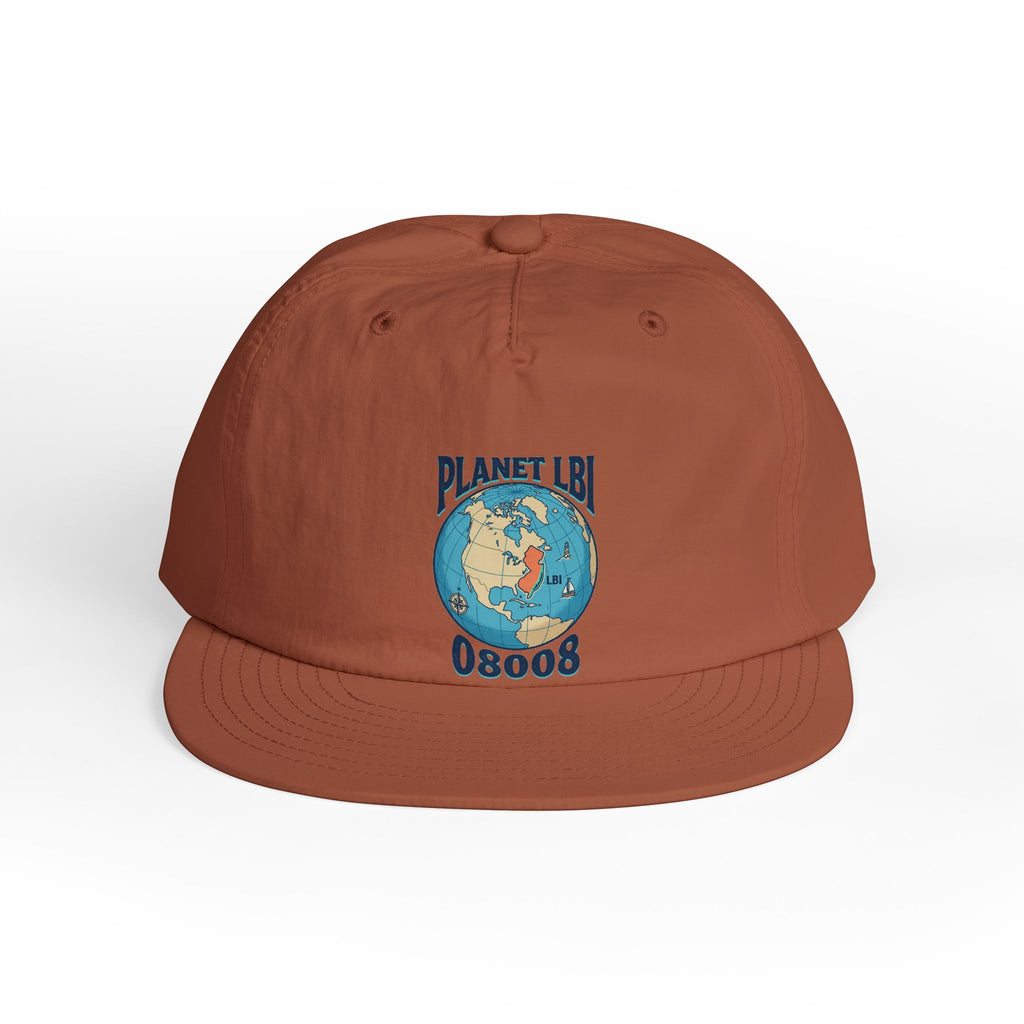 Planet LBI 08008 NJ Embroidered Globe Baseball Hat