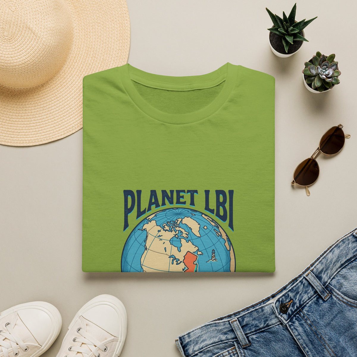 PLANET LBI 08008 NJ Trademarked T‑Shirt